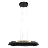 Golden Veil 4332ZW – elegante zwarte hanglamp met gouden binnenzijde
