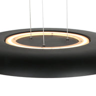 Golden Veil 4332ZW – elegante zwarte hanglamp met gouden binnenzijde