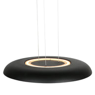 Golden Veil 4332ZW – elegante zwarte hanglamp met gouden binnenzijde