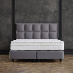 Opbergboxspring Miami Velvet Antraciet 140x200