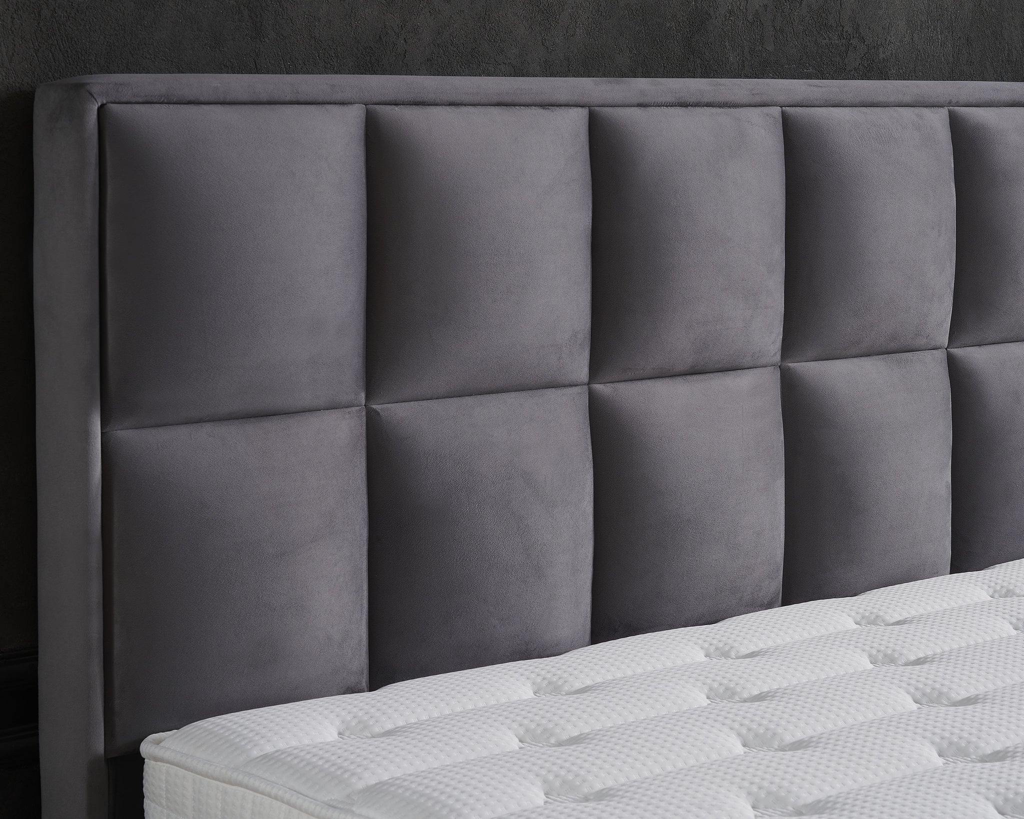 Opbergboxspring Miami Velvet Antraciet 140x200
