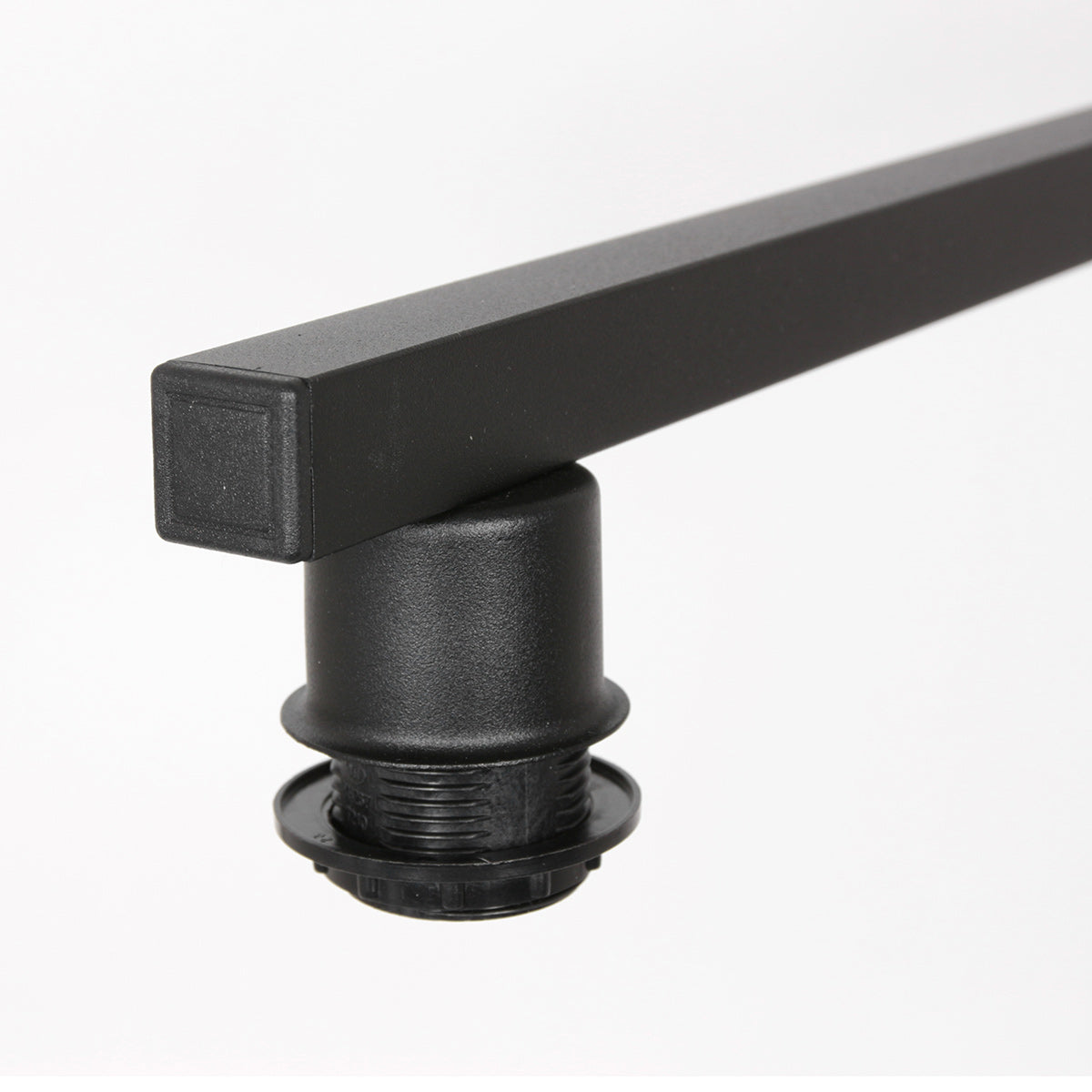 Zwarte 3-lichts hanglamp Stang 4363ZW met beige kappen in kurkstructuur