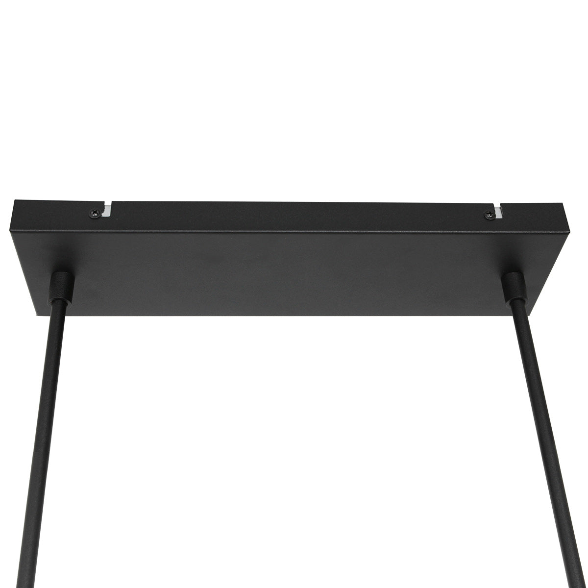 Zwarte 3-lichts hanglamp Stang 4363ZW met beige kappen in kurkstructuur
