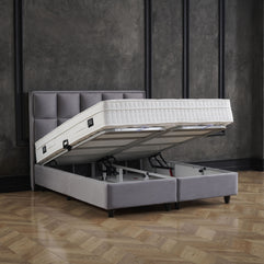 Opbergboxspring Miami Velvet Antraciet 180x200