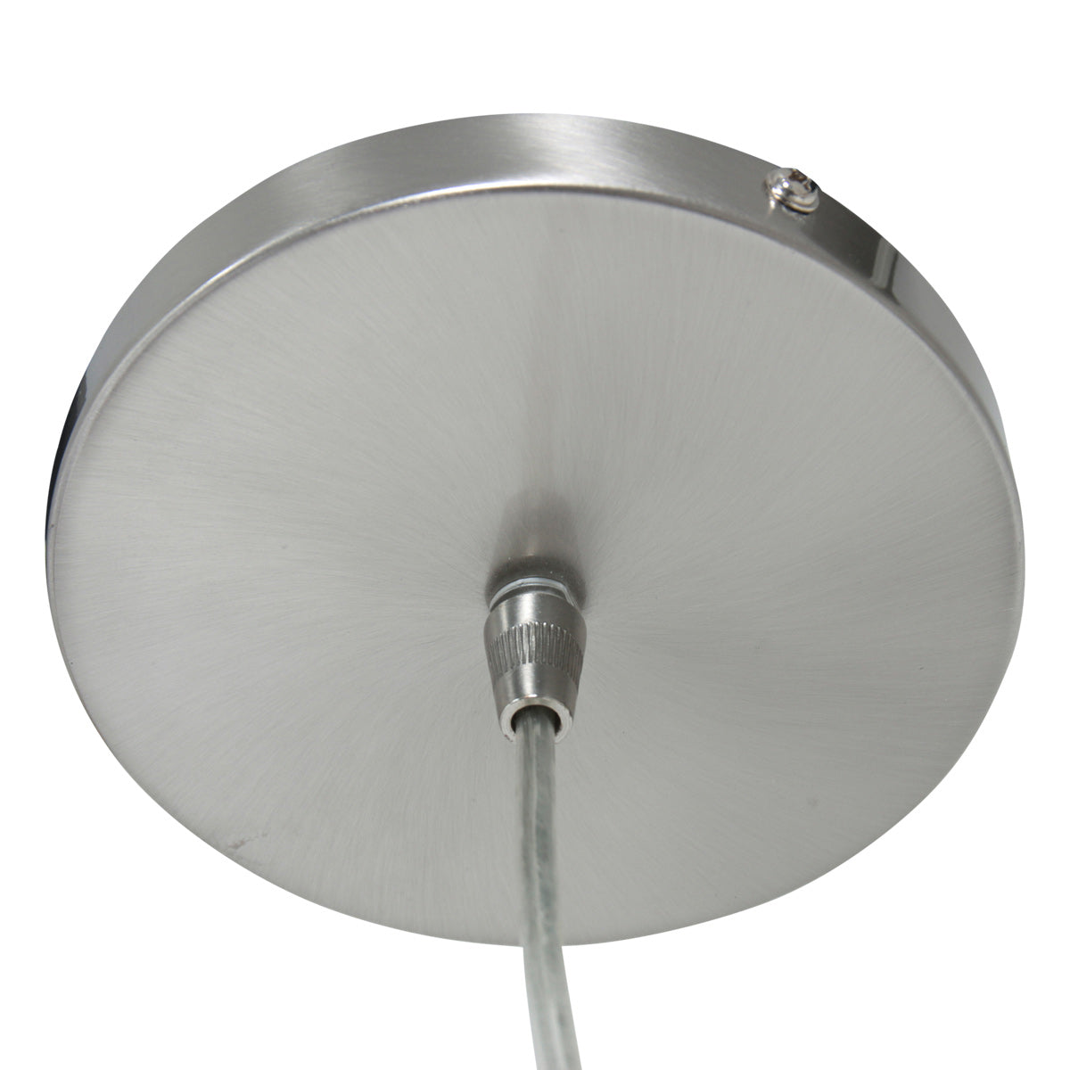 Hanglamp Vela Lino 4473ST staal met zwarte textielkap Ø60 cm