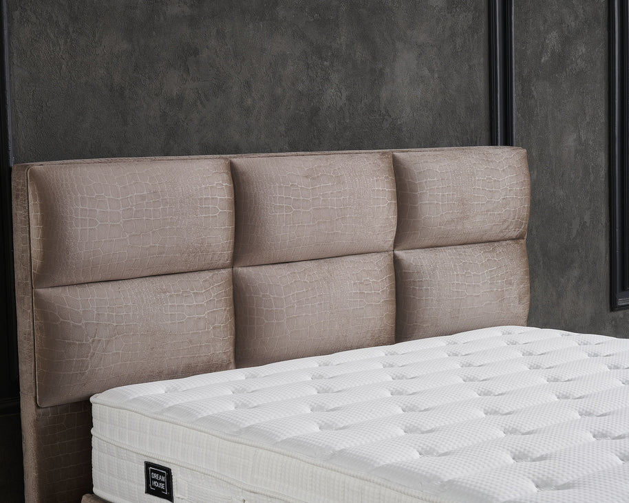 Opbergboxspring Mississippi Taupe 140x200