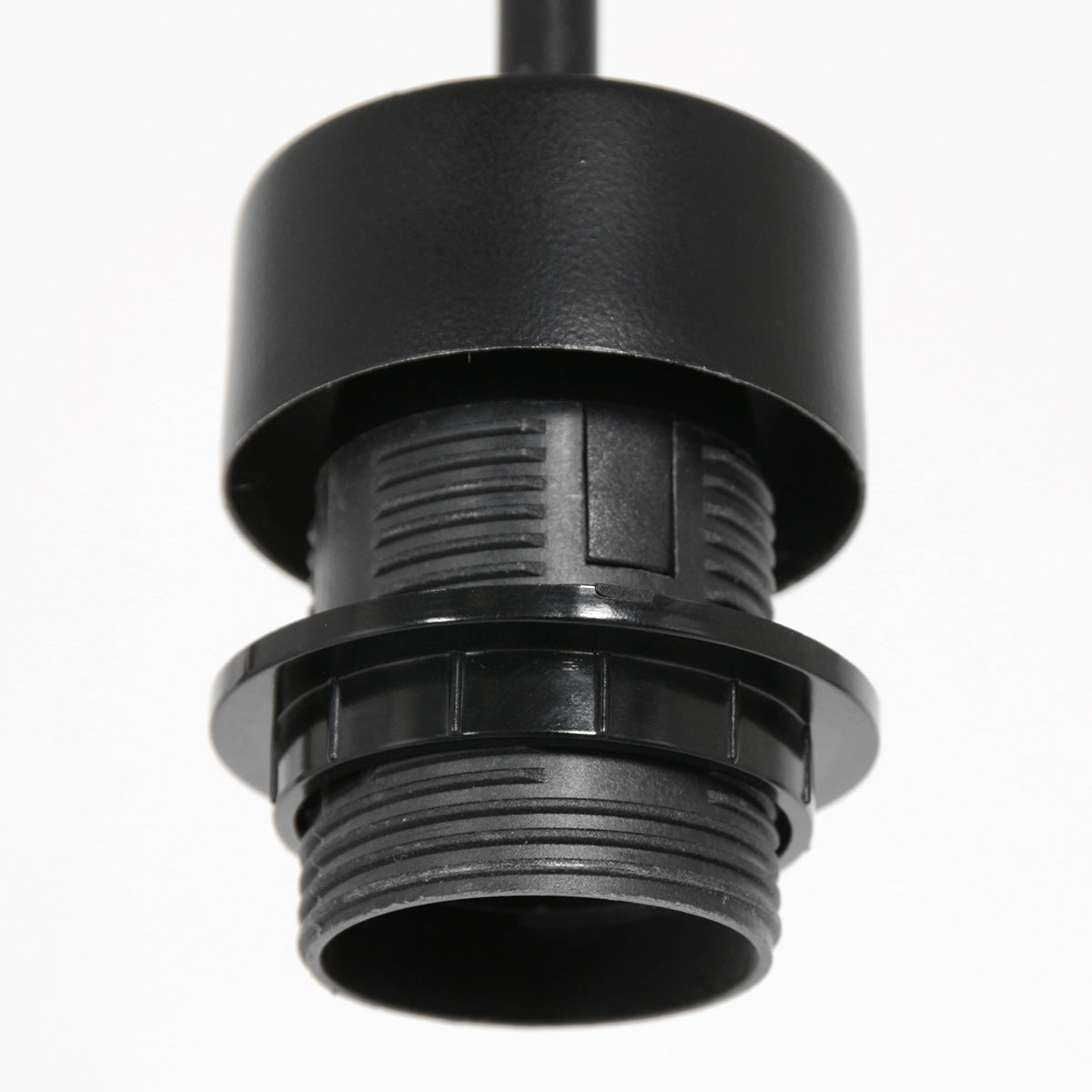 Hanglamp Breeza-Beach 4475ZW zwart met bamboe kap Ø20 cm