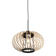 Hanglamp Silva 4479ZW – trendy bamboe Ø31 cm met E27-fitting