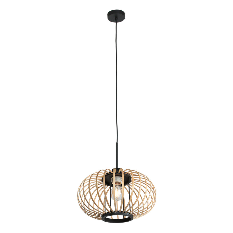 Hanglamp Silva 4479ZW – trendy bamboe Ø31 cm met E27-fitting