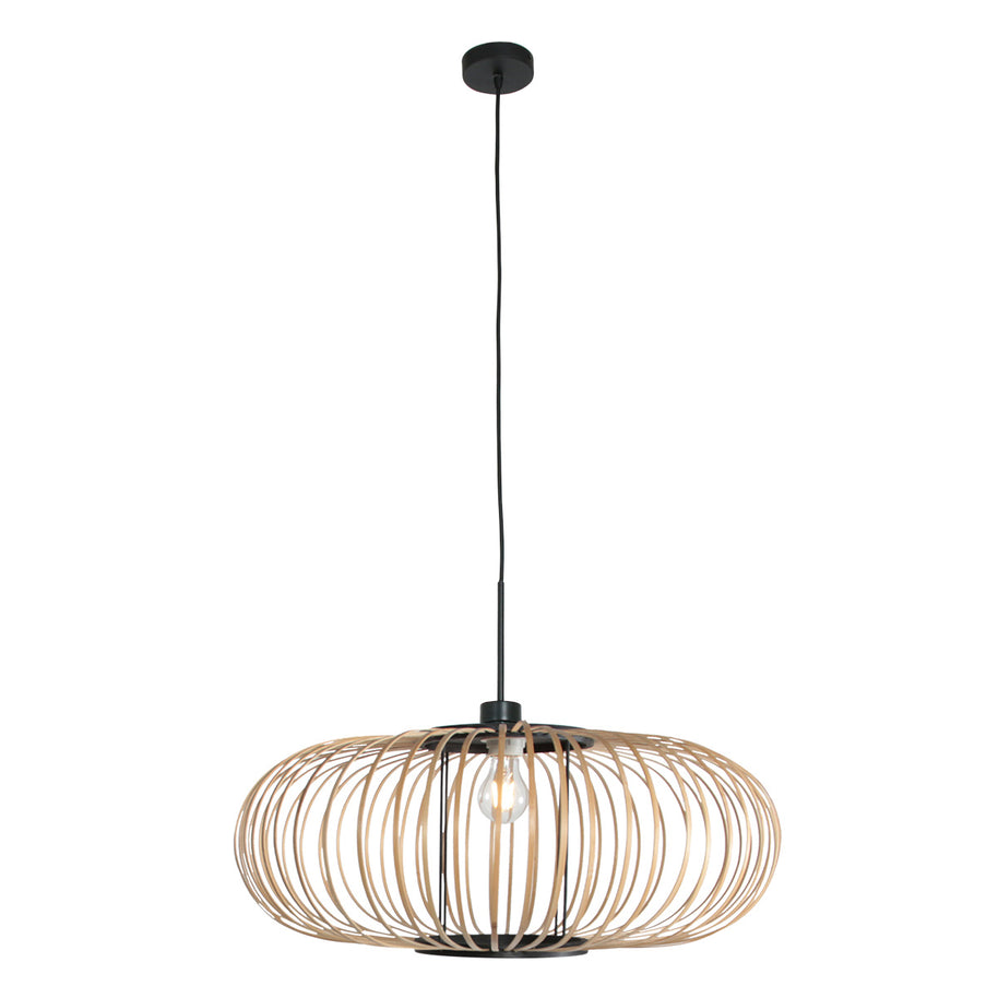 Hanglamp Silva 4480ZW – trendy bamboe Ø60cm met E27 fitting