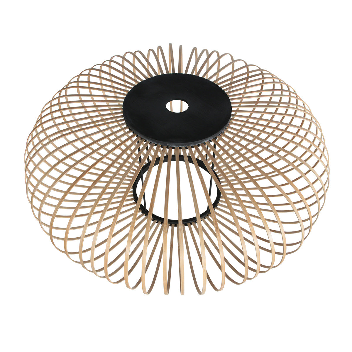 Hanglamp Silva 4480ZW – trendy bamboe Ø60cm met E27 fitting