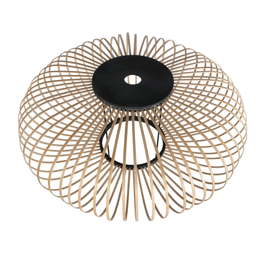 Hanglamp Silva 4480ZW – trendy bamboe Ø60cm met E27 fitting
