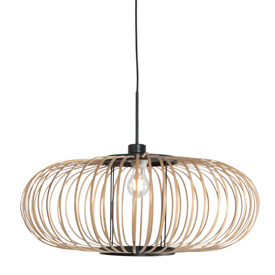 Hanglamp Silva 4480ZW – trendy bamboe Ø60cm met E27 fitting