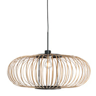 Hanglamp Silva 4480ZW – trendy bamboe Ø60cm met E27 fitting