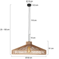 Hanglamp Ropex 4482ZW – touwdesign sfeervol en natuurlijk