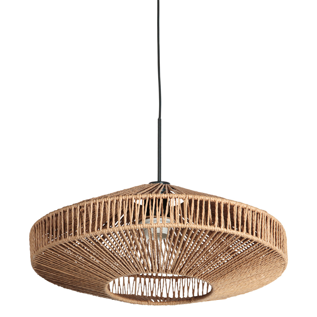 Hanglamp Ropex 4483ZW – sfeervolle Scandinavische touwlamp