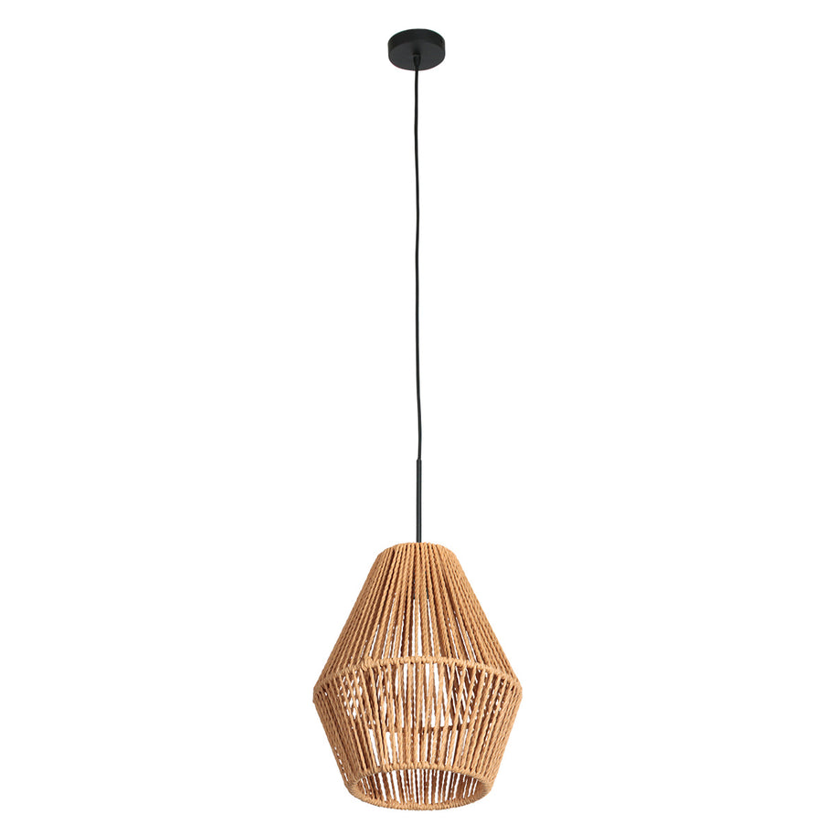 Hanglamp Ropex 4484ZW – speelse touwlamp in boho-stijl
