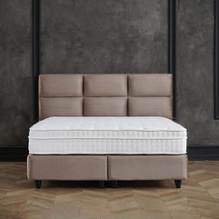 Opbergboxspring Mississippi Taupe 160x200