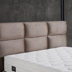 Opbergboxspring Mississippi Taupe 160x200