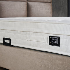 Opbergboxspring Mississippi Taupe 180x200