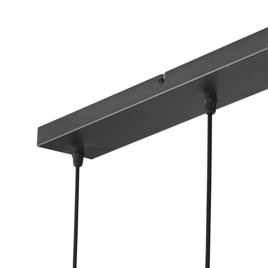 Nox Light 4528ZW – hanglamp met 5 bamboe kapjes