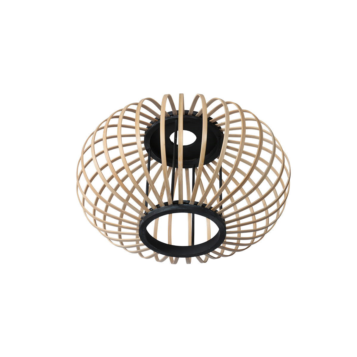 Hanglamp Silva 4529ZW – 5-lichts bamboelamp voor eettafel