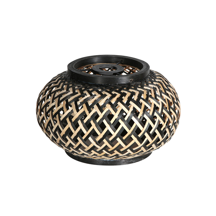 Nox Light 4538ZW – compacte hanglamp met bamboe kap