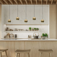 Belluno 4586ME – Luxe messingzwarte hanglamp met liftsysteem