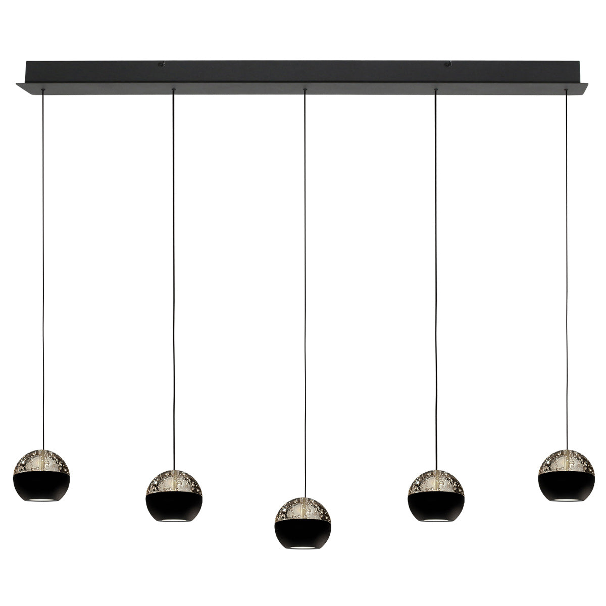 Belluno 4586ZW – 5-lichts hanglamp met kabellift