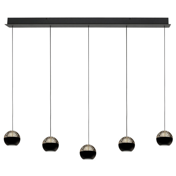 Belluno 4586ZW – 5-lichts hanglamp met kabellift