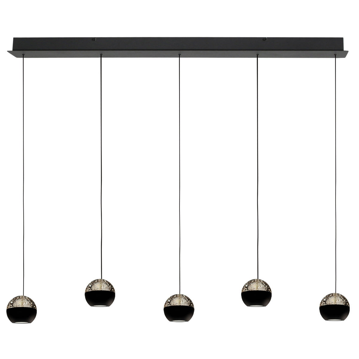 Belluno 4586ZW – 5-lichts hanglamp met kabellift
