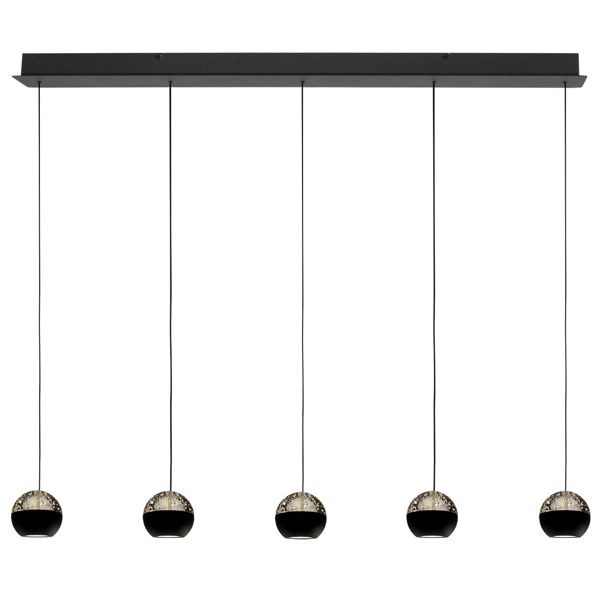 Belluno 4586ZW – 5-lichts hanglamp met kabellift