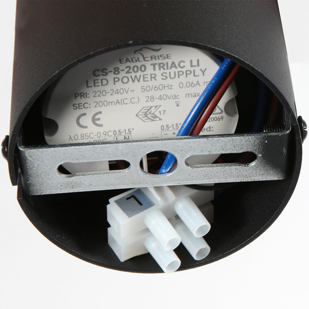 Belluno 4587ZW – 1-lichts hanglamp zwart met kabellift