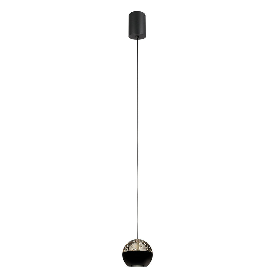 Belluno 4587ZW – 1-lichts hanglamp zwart met kabellift