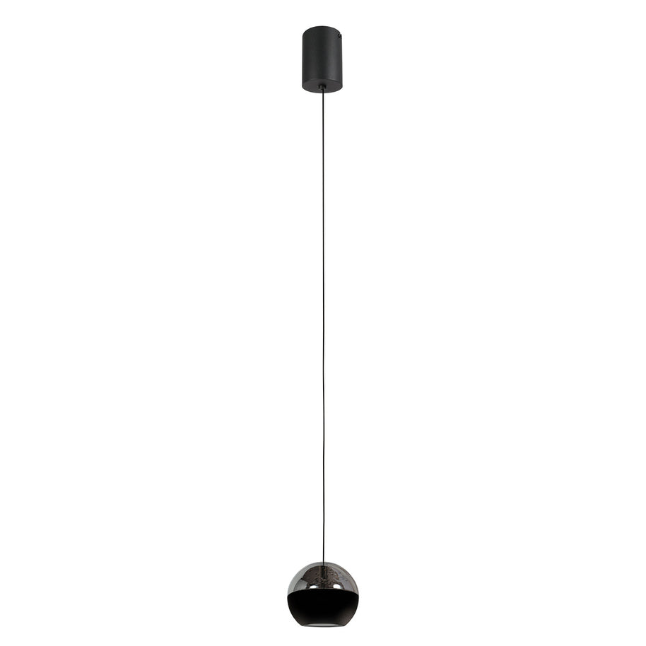 Belluno 4587ZW – 1-lichts hanglamp zwart met kabellift
