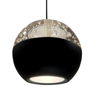 Belluno 4587ZW – 1-lichts hanglamp zwart met kabellift