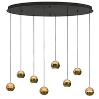 Belluno 4591ME – 8-lichts ovale hanglamp met kabellift