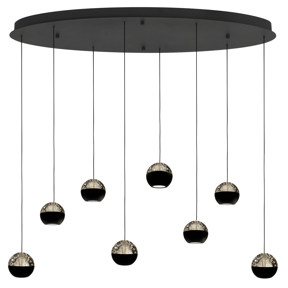 Belluno 4591ZW – 8-lichts hanglamp met kabellift