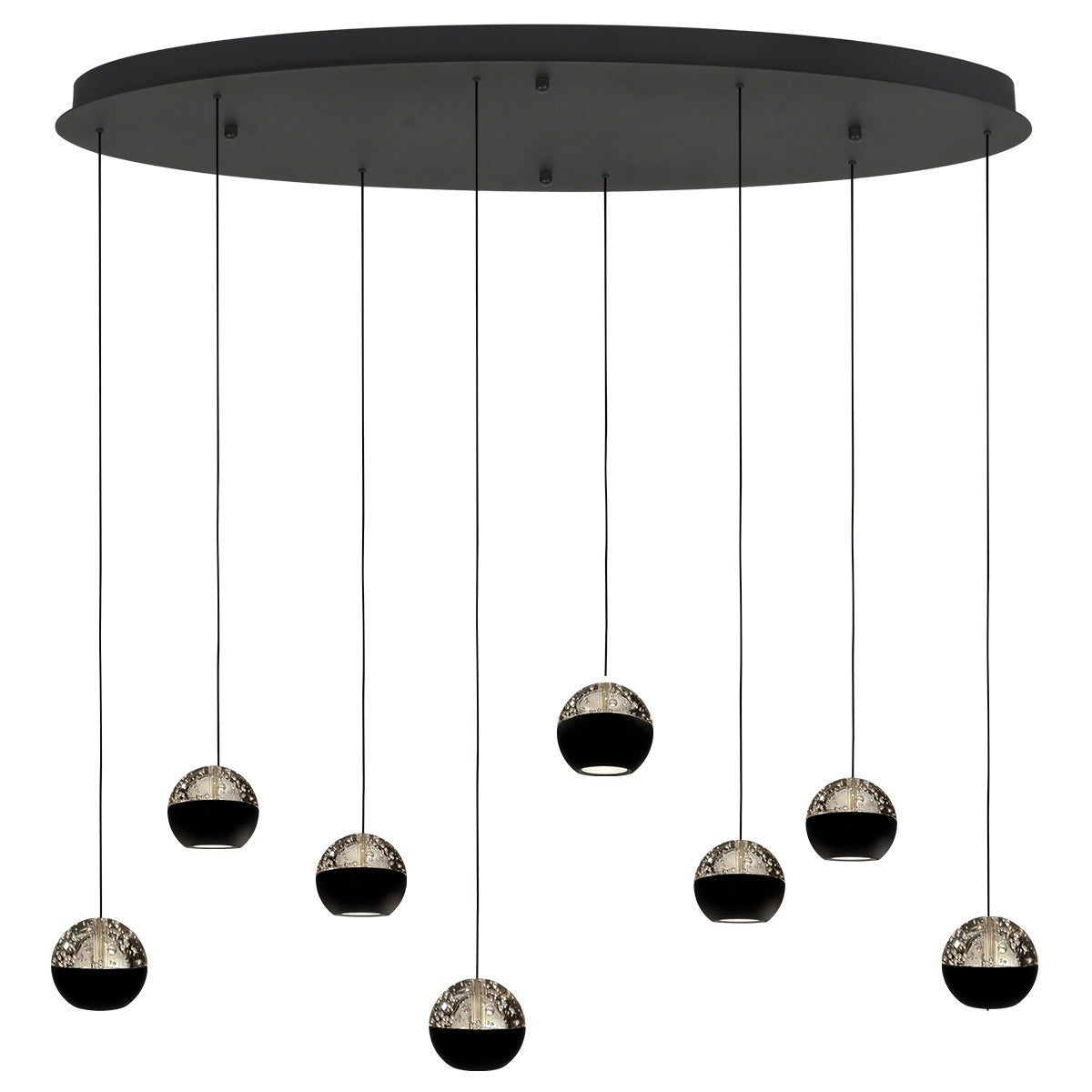 Belluno 4591ZW – 8-lichts hanglamp met kabellift
