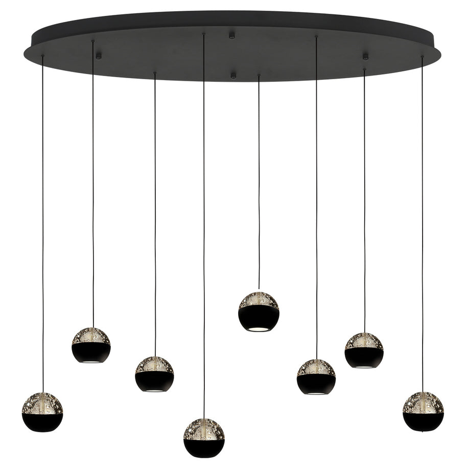Belluno 4591ZW – 8-lichts hanglamp met kabellift