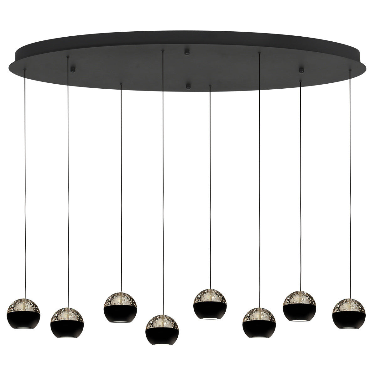 Belluno 4591ZW – 8-lichts hanglamp met kabellift