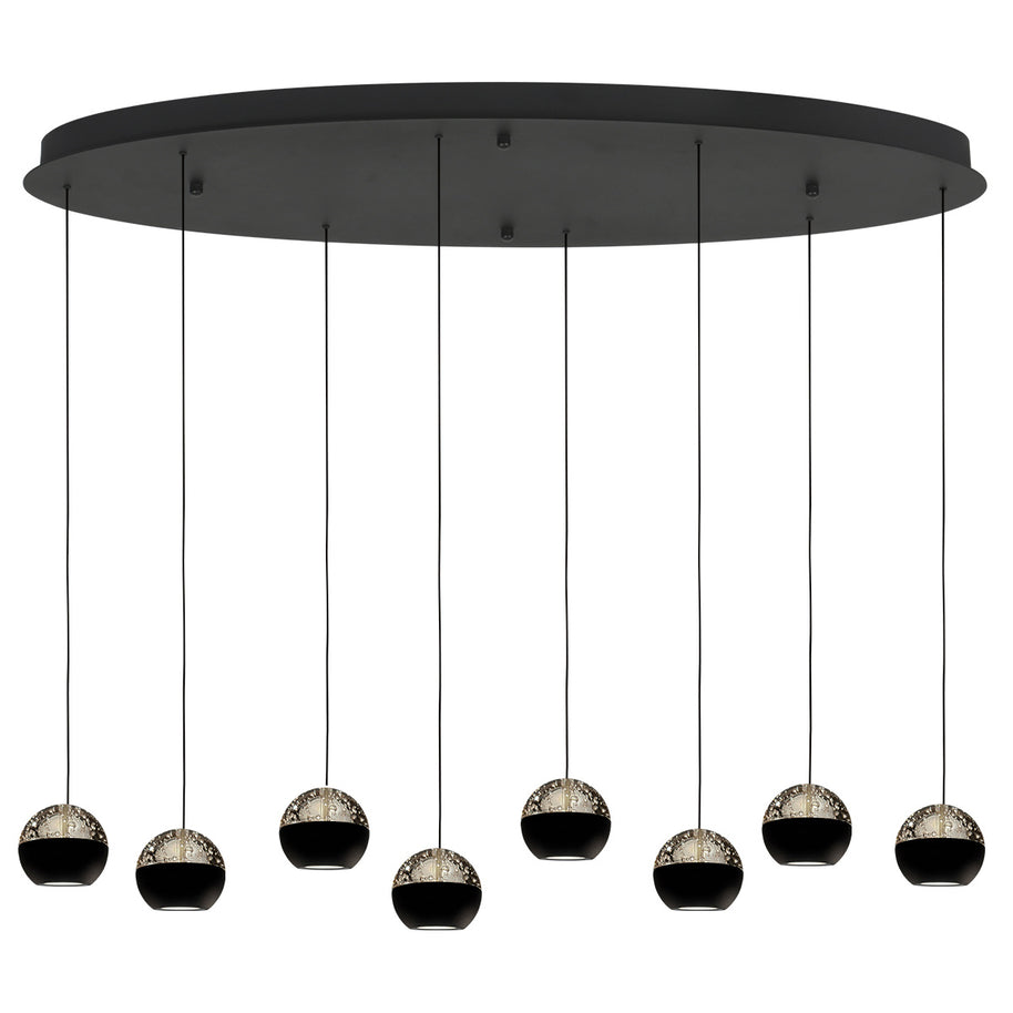 Belluno 4591ZW – 8-lichts hanglamp met kabellift