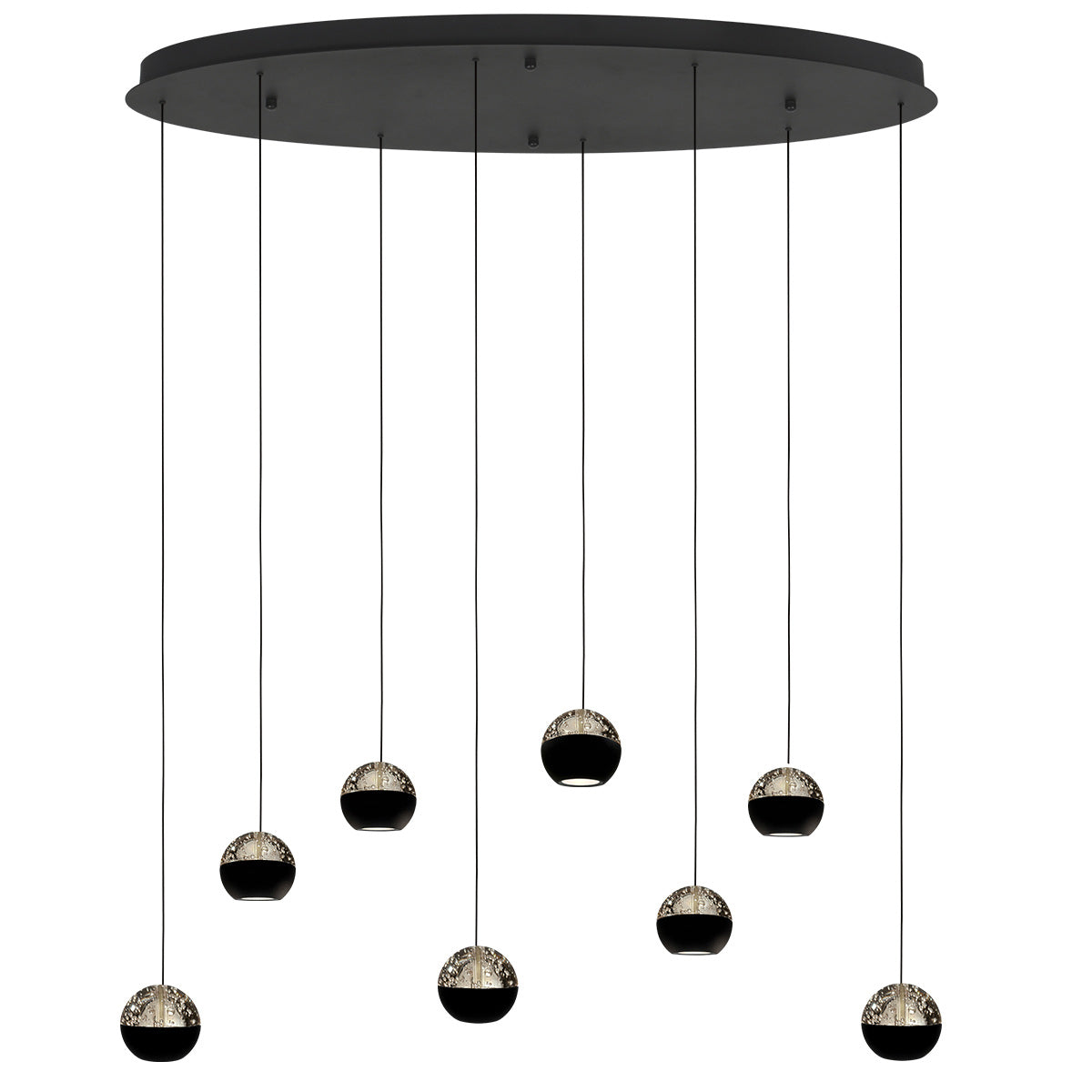 Belluno 4591ZW – 8-lichts hanglamp met kabellift
