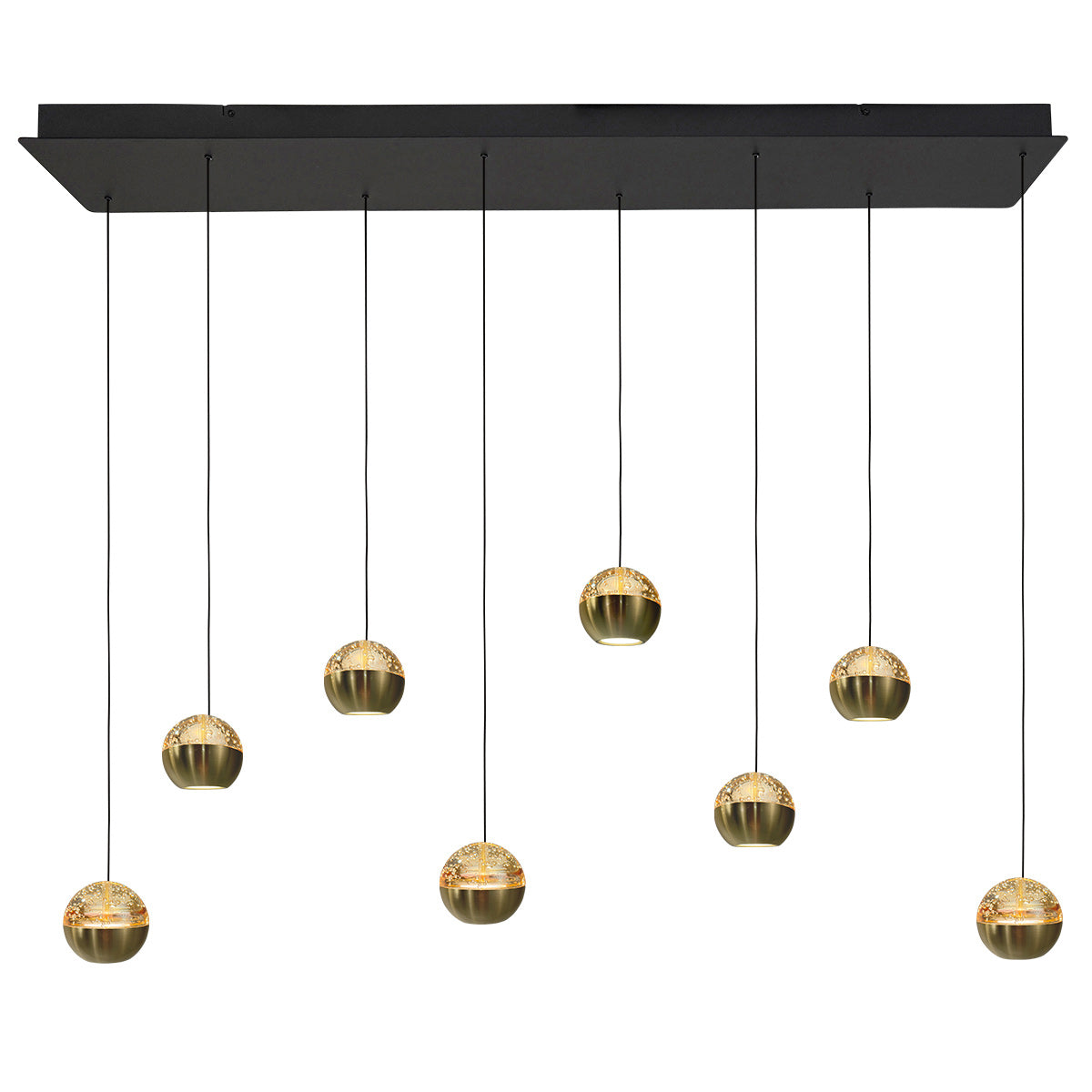 Belluno 4592ME – 8-lichts hanglamp met kabellift