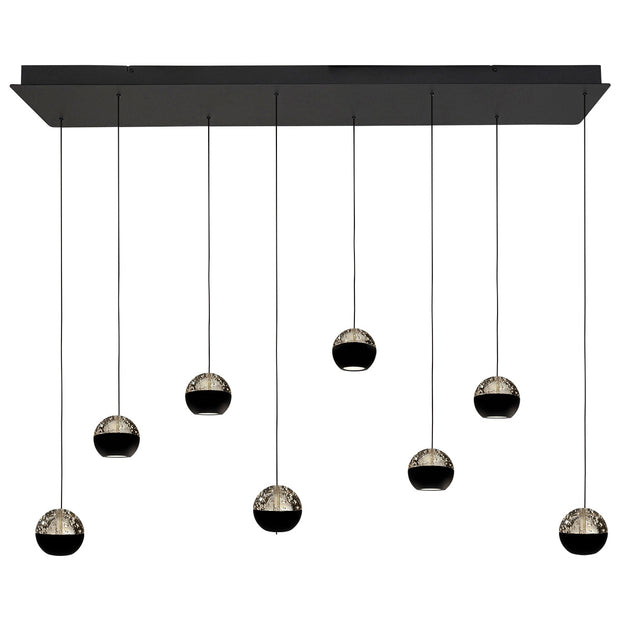 Belluno 4592ZW – 8-lichts hanglamp met kabellift