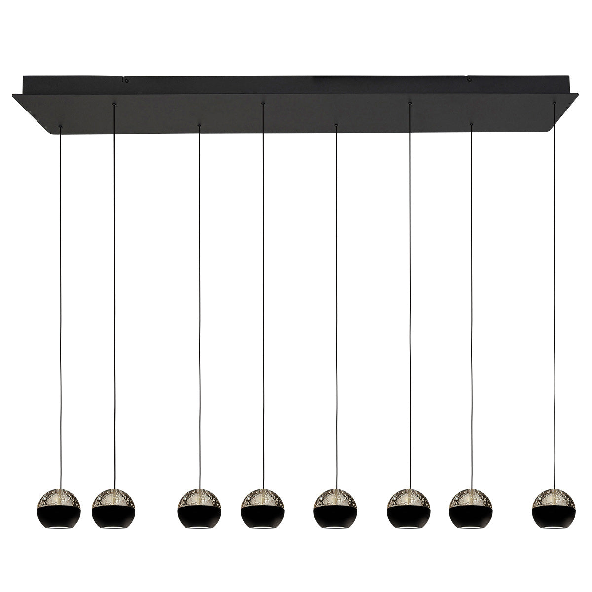 Belluno 4592ZW – 8-lichts hanglamp met kabellift