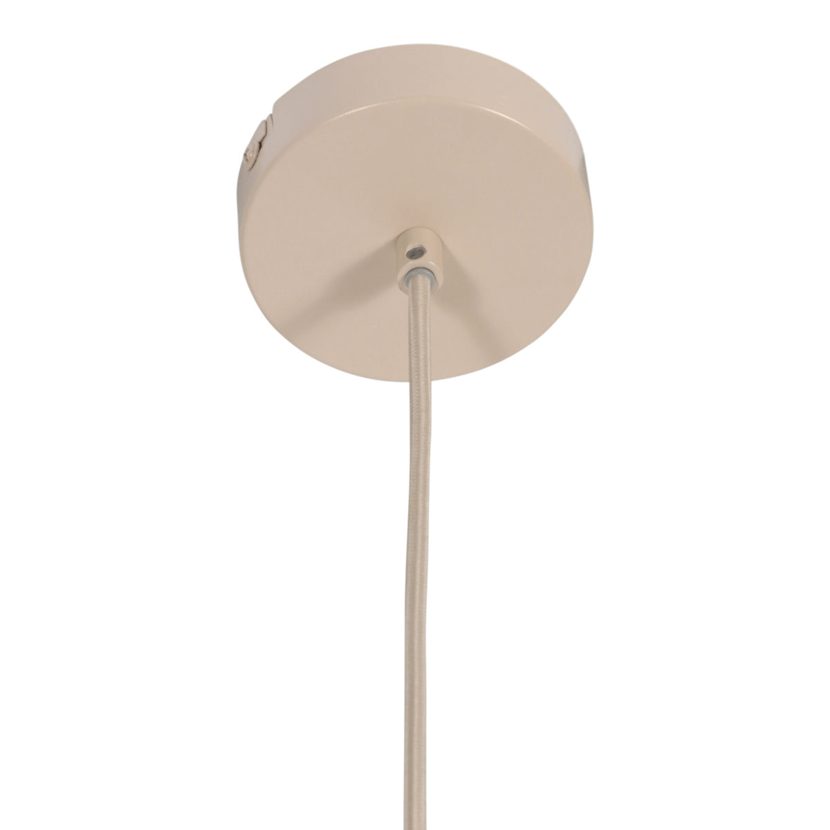 Travino 4598CR hanglamp – linnen en travertin in natuurlijke stijl