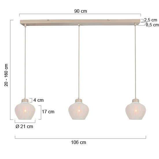 Travino 4599CR hanglamp – linnen & travertin, stijlvol boven de tafel