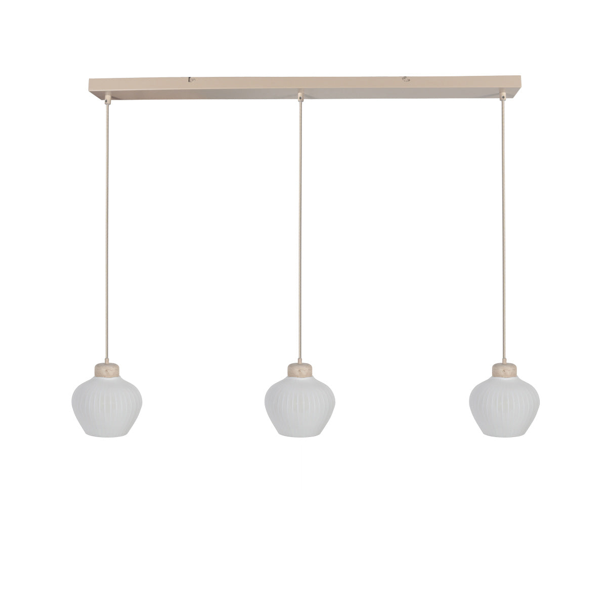 Travino 4599CR hanglamp – linnen & travertin, stijlvol boven de tafel