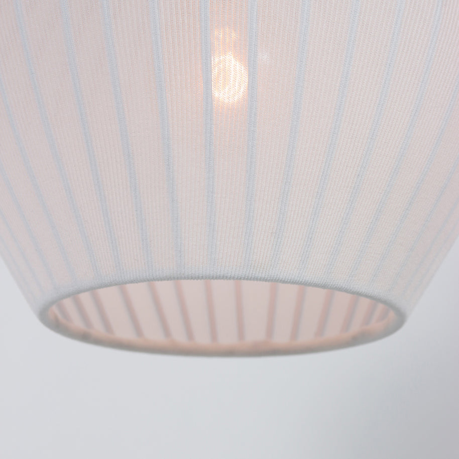 Travino 4599CR hanglamp – linnen & travertin, stijlvol boven de tafel